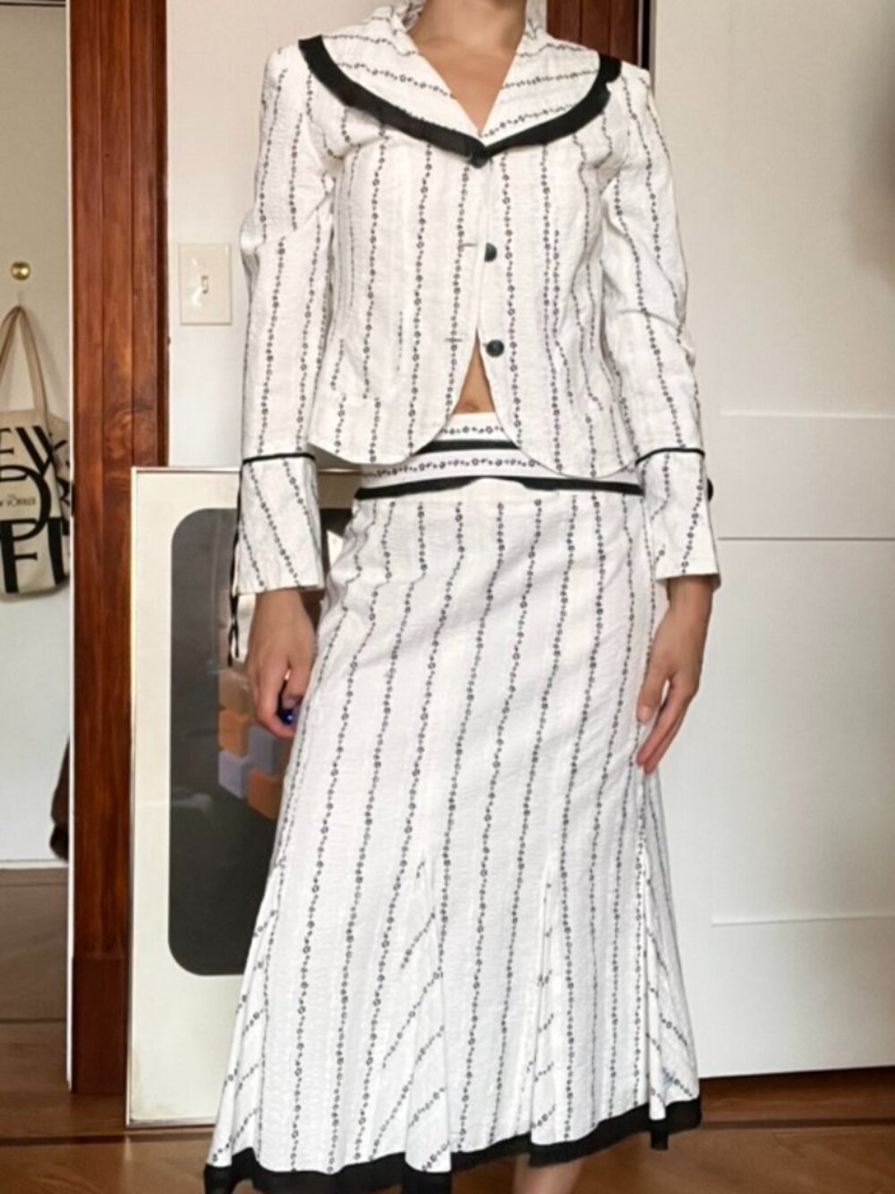 Two Piece Shirt and Skirt Set